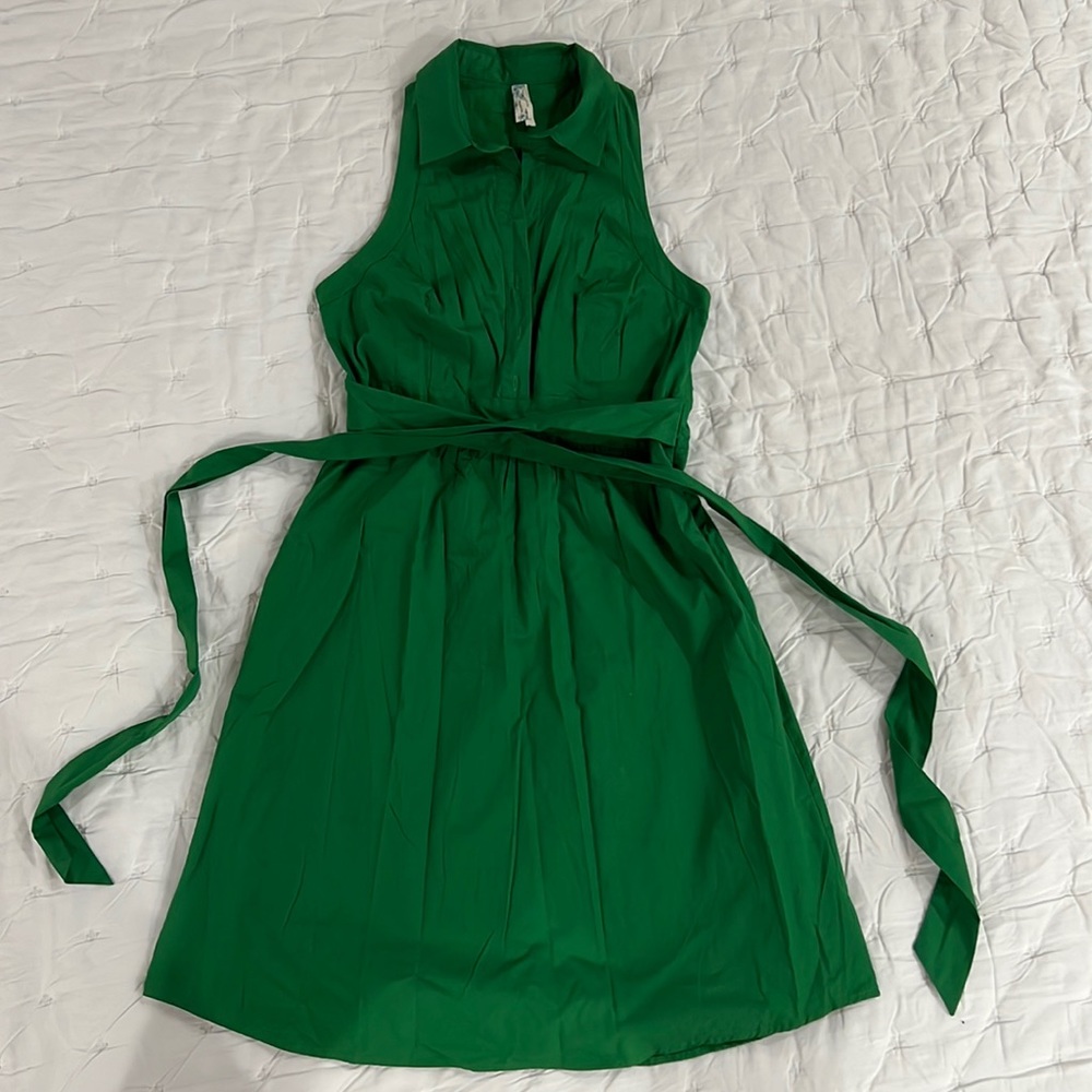 Anthropology Maeve Halter Shirt Dress SZ 10